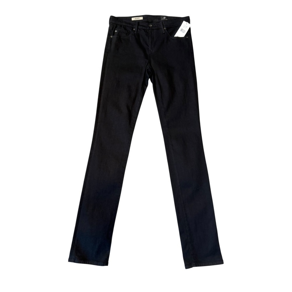 AG Adriano Goldschmied The Harper Essential Straight Black Jeans‎ Size 4 27 NEW
